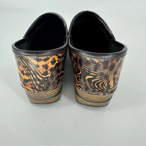 Dansko Professional Clog Patent cheetah Tiger animal print size 40 - Picture 5 of 7
